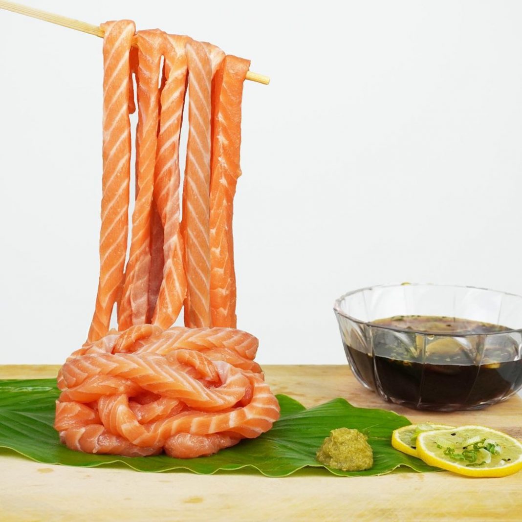 Salmon Sashimi Noodles