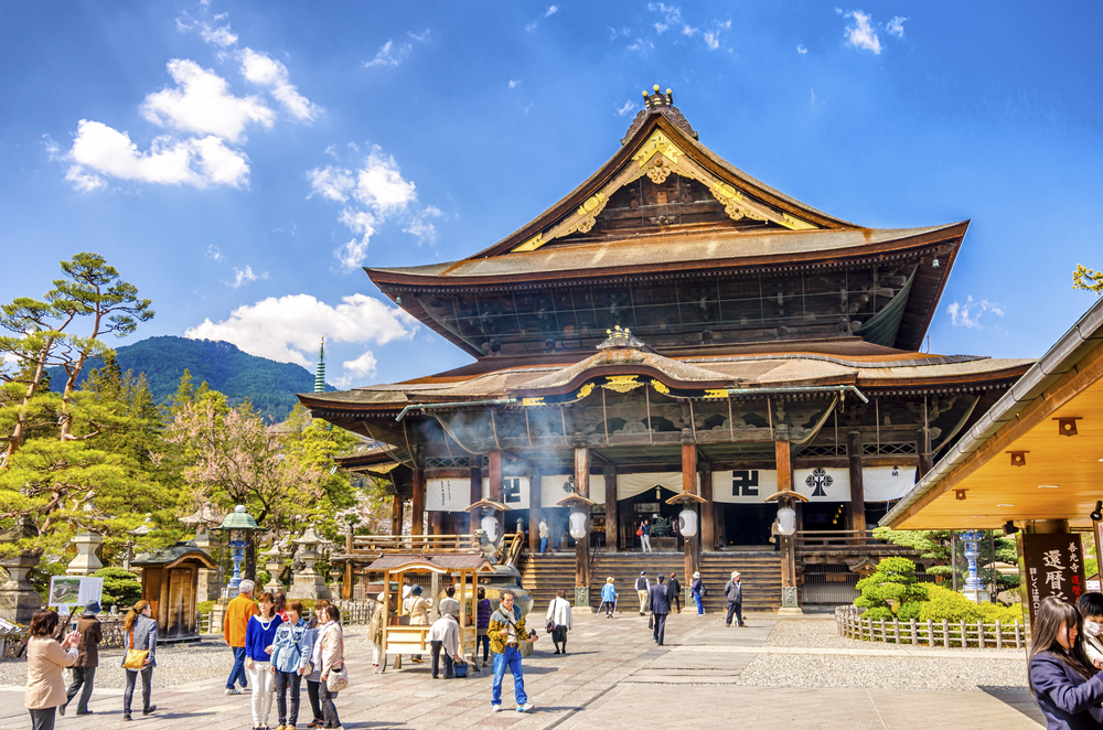 Nagano,japan,-,23,April,2014:,Zenkoji,Temple,In,Is,One,Of