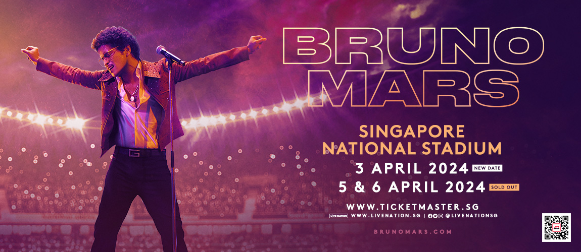  Bruno Mars to Perform in Singapore for 3 Nights in April 2024 Bildidee 