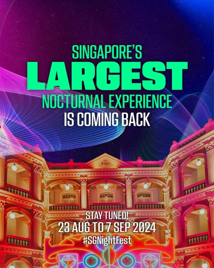 Singapore Night Festival 2024 Lights up at Bras Basah.Bugis precinct
