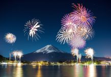 Firework,Fuji,Mt.,Japan