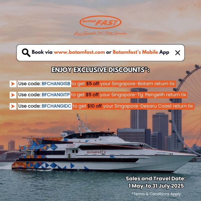 BATAMFAST FERRY Promo Codes: Save $5 to $10 on Return Tickets
